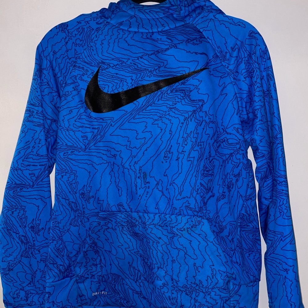 Blue hoodie